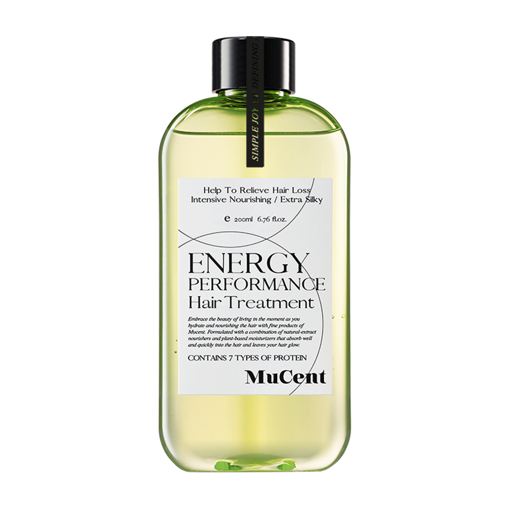Mucent Energy Performance Hair Treatment 200ml_Water-soluble protein, steam pack, protein moisture coating_made in Korea